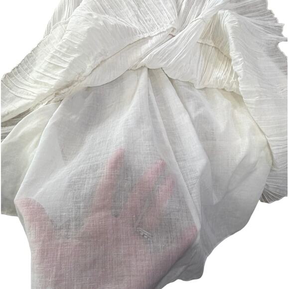 Vtg 80s Cream Lace Bridal Prairie Dress SZ 13-14 Victorian Romantic Cottagecore - Picture 16 of 16